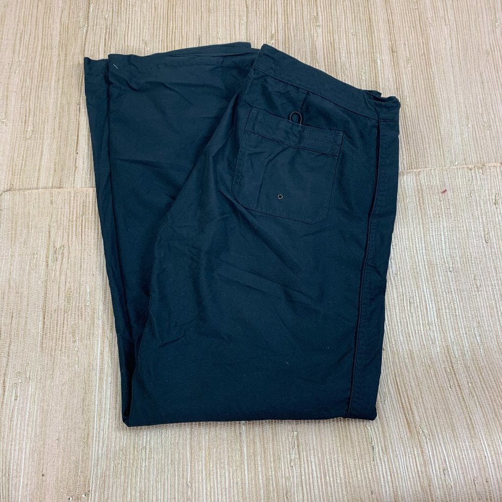 Vintage Y2K GUESS Jeans Wide Leg Polyester Track Pants Back Pocket Black Size 31 - Picture 3 of 6